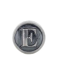 Kera Sterling Silver Alphabet Letter E Bead