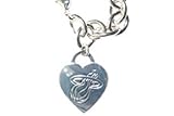 IMAGE OF Miami Heat Tiffany Style Heart Tag Bracelet