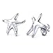 Bling Jewelry Designer Inspired Sterling Silver Starfish Stud Earrings