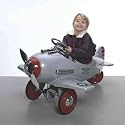 Pedal Airplane U.S. Army Patrol: Silver-Gray by American Retro