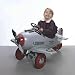 Pedal Airplane U.S. Army Patrol: Silver-Gray by American Retro