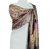 NOVICA Wool shawl, 'Rose Paisley'