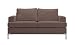 Dune 2 Seater Sofa in Soft Chocolate Fabric