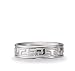 14K White Gold Greek Key 6mm C-Fit Fancy Wedding Band
