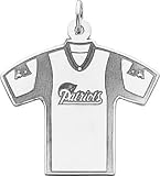Sterling Silver NFL New England Patriots Football Jersey Charm