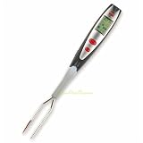 Instant-Read Pro LCD Thermometer Grill Fork with Light