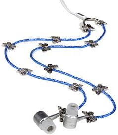 Jewel Buds Crystals Butterfly Ear Buds Headphones