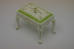 Dollhouse Miniature Furniture Handpainted Stool