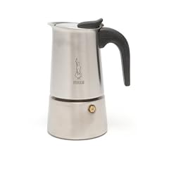Bialetti Musa Satin 6 Tassen Espressokocher satinierter Edelstahl