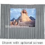 Da-Lite Fast-Fold Velour Drapery Kits for Deluxe Frames - Drapery presentation kit - pewter gray
