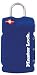 Tools & Hardware : Master Lock TSA-Accepted Lock with Personal ID Tag, Blue or Red, 1-Pack #4685DBLR