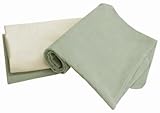 Tadpoles Organics Set of 3 Flannel Receiving Blankets, Sage
