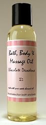 Chocolate Decadence 4 oz Organic Bath, Body & Massage Oil