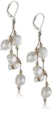 Margo Morrison New York White Freshwater Five-Pearl Earring, 2.5
