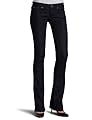 Frankie B. Womens Quilted F Slim Boot Cut Jean