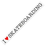 I Love Skateboarding Sticker