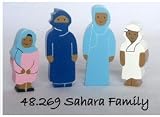 Multicultural Wooden Block Play Sahara familyIMAGE