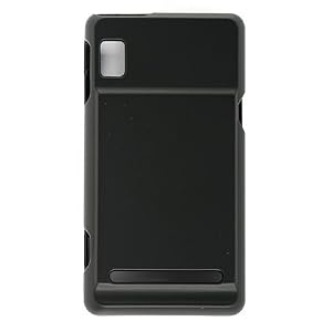 Premium Rubberized Hard Snap-on Case Cover for Motorola Droid 2 - Black