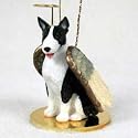 Bull Terrier Brindle Tiny One Dog Angel Ornament