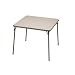 Meco Square Folding Table, 34 by 34-Inch, Cinnabar Frame and Cinnabar Vinyl Top