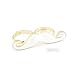Charmed By Stacy WHITE Mustache Ring (Two-fingers & Adjustable)