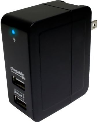 Plugable Technologies USB-C2W 2 USB SMART CHARGER FLIP-OUT AC PRONGS