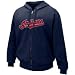 Nike Cleveland Indians Navy Blue Tackle Twill Full Zip Hoody Sweatshirt