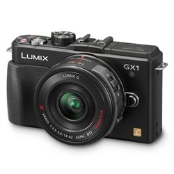 Panasonic Lumix DMC-GX1X 16 MP Micro 4/3 Compact System Camera, 3-Inch LCD Touch Screen and 14-42mm X Power Zoom Lens (Black)