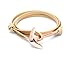 VIRGINSTONE Rose Gold Plating Anchor 2.0 Bracelets on Genuine Colorful Cowhide Leather