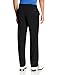 IZOD Men's Flat Front Traditional Slim Fit Basic Microtwill Golf Pant, Black, 32W x 32L