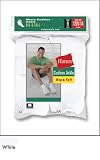 6-Pack Hanes Big and Tall Ankle 145/6, White, 12-14