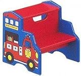 Fire Engine Two Step Storage Stool