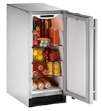 2115RSOD-00 U-Line 2000 Series Outdoor Refrigerator - Right Hinge - Stainle ....