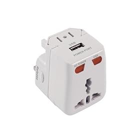 Micropix - Worldwide Usb Travel Adaptor/Charger Plug - Works in over 175 countries