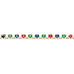 TimberToot 9 letter name with Engine and Caboose by TimberToots