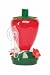 Cherry Valley Feeder 12-Ounce Plastic Strawberry Window Mounting Hummingbird Feeder