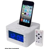Pyle Home PICL52W Pyle-Home PICL52W iPod Alarm Clock Radio Speaker System(White Color)()