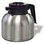 Brewmatic 64oz Thermal Coffee Carafe - Short (Brushed Stainless Steel) (7" H x 6.5" Diameter)