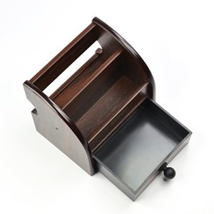 Wooden Desktop Organizer With Drawers