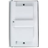 WeatherTite Horizontal GFCI Outlet Cover, White