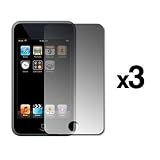 3 Pack of Premium Reusable LCD Screen Protectors for Apple iPod Touch 3rd Generation 32GB / 64GB [Accessory Export Packaging]