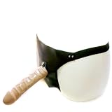 Doc Johnson Realistic 9 Inch Flesh Dildo and Ultra Black Strap On Harness