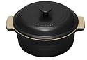 Le Creuset Stoneware Round Casserole, Granite, 21 cm