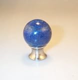 Myterra Gemstone Cabinet Knob.Myterra's Lapis is characteristic royal blue with speckles of white calcite and golden pyrite, originally found in Afghanistan, it also found in Chile, Siberia, Pakistan and North America.