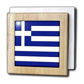 Greek Flag - 6 Inch Tile Napkin Holder by 3dRose LLC