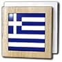 Greek Flag - 6 Inch Tile Napkin Holder