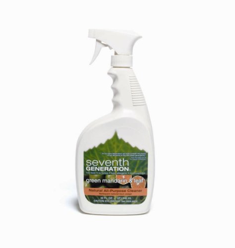 Seventh Generation All Purpose Cleaner, Green Mandarin & Leaf Scent, 32-Ounces Bottle (Pack of 8)