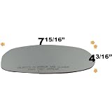 1982-1993 GMC TRUCK S15-SONOMA PICKUP Flat, Driver Side Replacement Mirror Glass by Automotive Mirror Glass