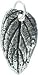 Detailed Mint Leaf Pendant in Sterling Silver, #7596