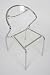 Acrylic Ghost Chair with Chrome Frame - Clear